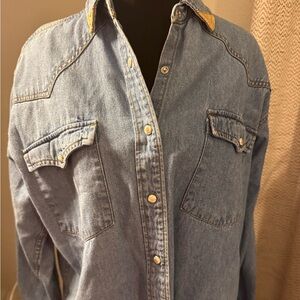 Hysteric Denim Button-Up Shirt Western wear